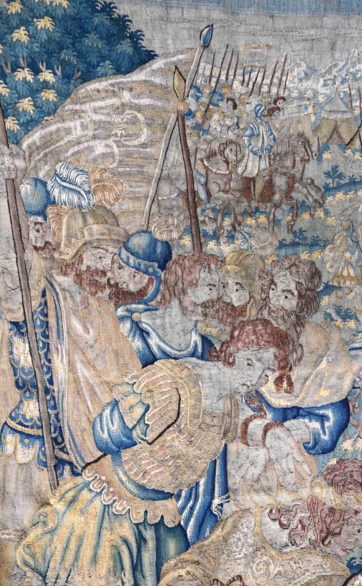 Tapisserie Audenarde vers 1600 – « Hasdrubal, frère d’Hannibal, aux mains des Romains" - N 1693-photo-4