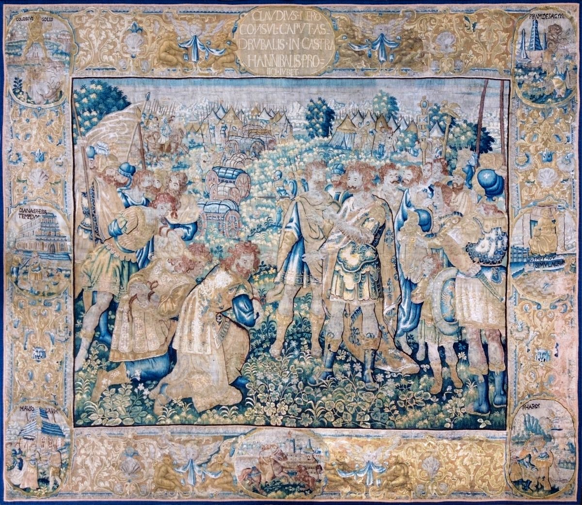 Tapisserie Audenarde vers 1600 – « Hasdrubal, frère d’Hannibal, aux mains des Romains" - N 1693