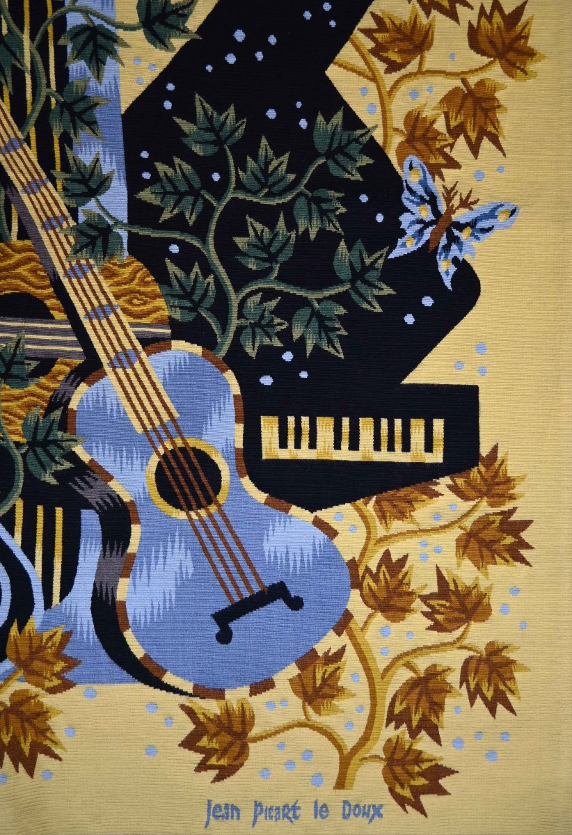 Jean Picart Le Doux, Concerto - Tapisserie Aubusson - N° 1545-photo-4