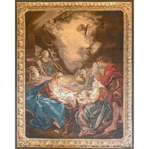 Aubusson Tapestry, The Scene Of The Birth Of Jesus Christ - 2m24x1m72, N° 1045