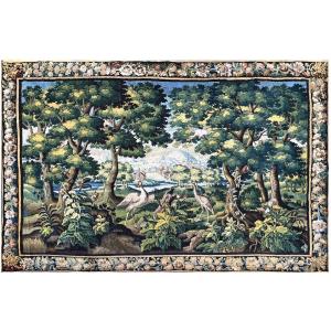 Exceptional Aubusson Verdure Tapestry 18th Century - 370x315, N° 904