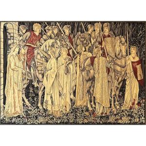 The Quest For The Holy Graal, Aubusson Tapestry - 2.00lx1.35h, N° 875