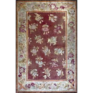 Aubusson Rug, Napoleon III Style - Circa 1850 - 1m95x1m40, N° 879