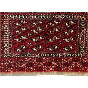 Tr&egrave;s Beau Tapis Tekke Chuval  1er Moiti&eacute; Du XIXe Siecle - 120x75cm, N&deg; 651