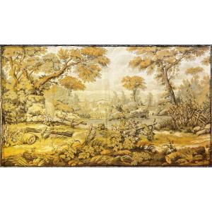 Tapisserie Verdure Jacquard Vers 1970 - 1m65x1m00 - N&deg; 794