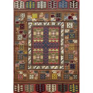 Tapis Au Petit Point vers 1940 - 1m13x0m82 - N° 1044