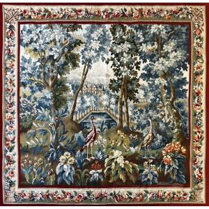 Tapestry Manufacture Aubusson | Greenery Around 1960 | 1m55x1m45, No. 1108