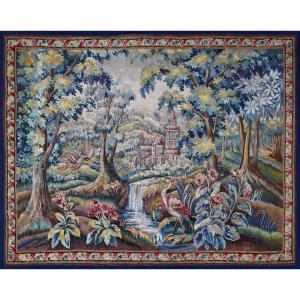 Aubusson Tapestry | 19th Century Greenery | L2m12xh1m70, No. 1385