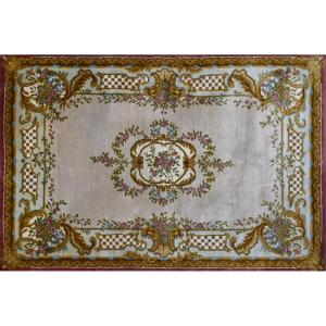 Savonnerie Carpet Around 1930 - 3m08x1m98 - N° 1231