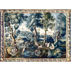Tapisserie Verdure Manufacture Royale Aubusson 18e siècle d'apres Jean-Baptiste OUDRY - N° 1570