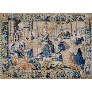 Flanders Tapestry, 17th Century - The Refusal Of Vashti And The Elevation Of Esther - No. 1576
