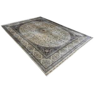 Persian Silk On Silk Carpet Circa 1970 Signed Manufacture Of Qom (ghoum) Iran - 3m07x2m45 - No. 1408