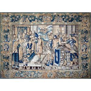 Tapestry From The Flanders Manufactory, 17th Century, David Presented To King Saul - No. 1590