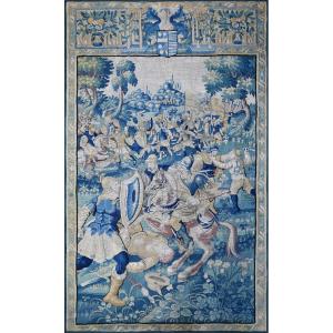 Tapisserie Manufacture des Flandre XVIe siècle - La Bravoure de l'Armée de David - N° 1660