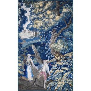 Tapisserie "Scène galante" de la Manufacture Royale d’Aubusson, XVIIIe siècle - N° 1676