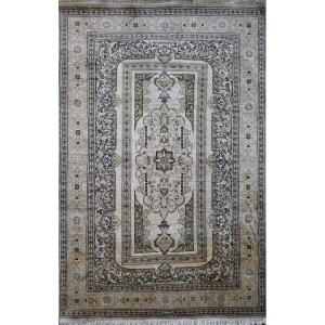 Tapis Qom (Ghom) - Vers 1990 - Entièrement en Soie - N° ref : 1690