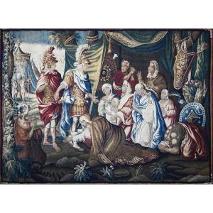 Tapisserie "La tente de Darius" de Manufacture Royale d'Aubusson XVIIIes - 375Lx240H - N° 1694