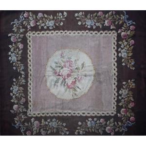 Tapis Napoleon III de la Manufacture Aubusson XIXe siècle - 220x190cm - N° 1700