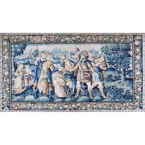 Tapisserie de la Manufacture des Flandres du XVIIe siècle - Joseph éprouve ses frères - N° 1702
