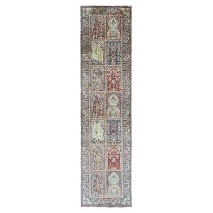 Hallway Rug - Silk On Silk – India (kashmir), Circa 1980 – No. 1681
