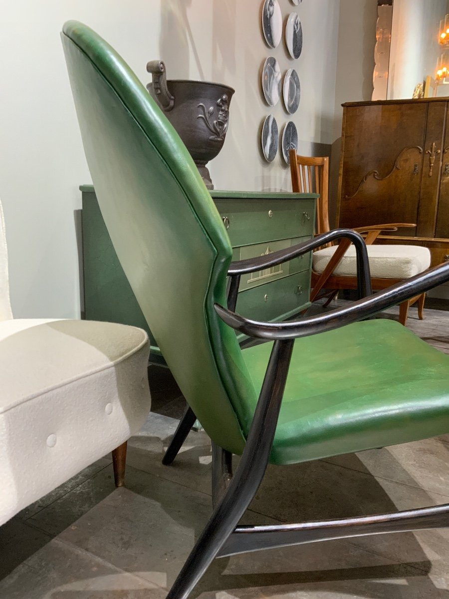 Danish Armchair Circa 1950 By H Hans Schubell-photo-1