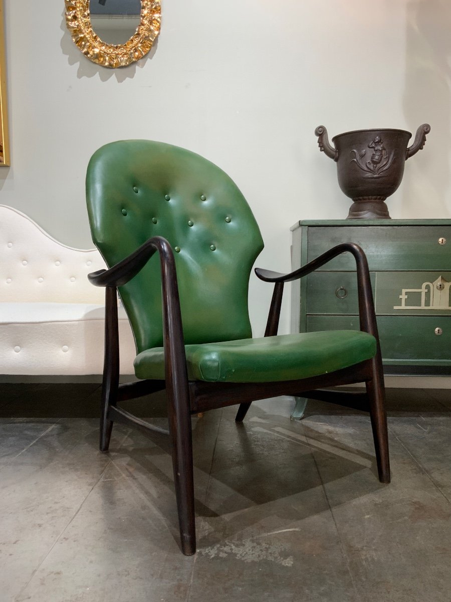 Danish Armchair Circa 1950 By H Hans Schubell
