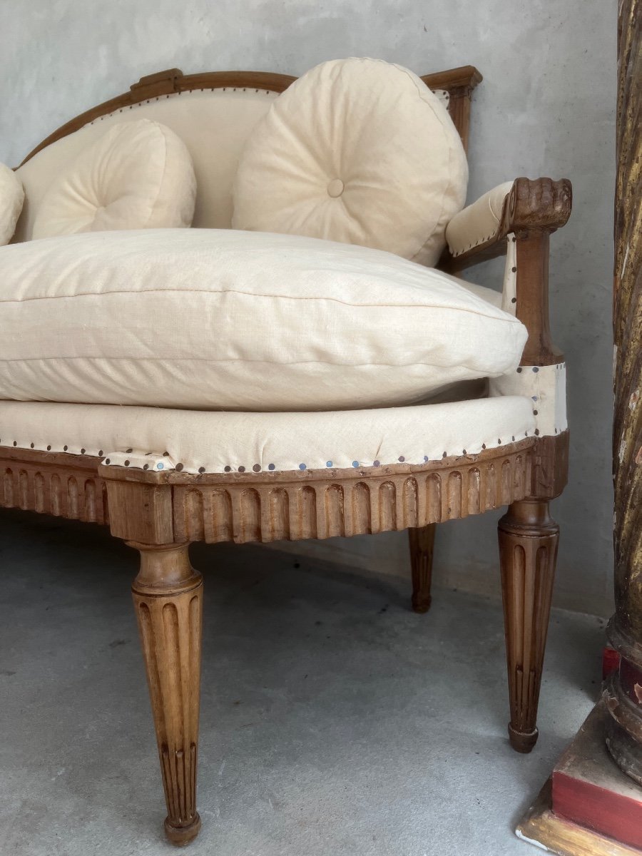 Louis XVI Sofa In Oak-photo-1