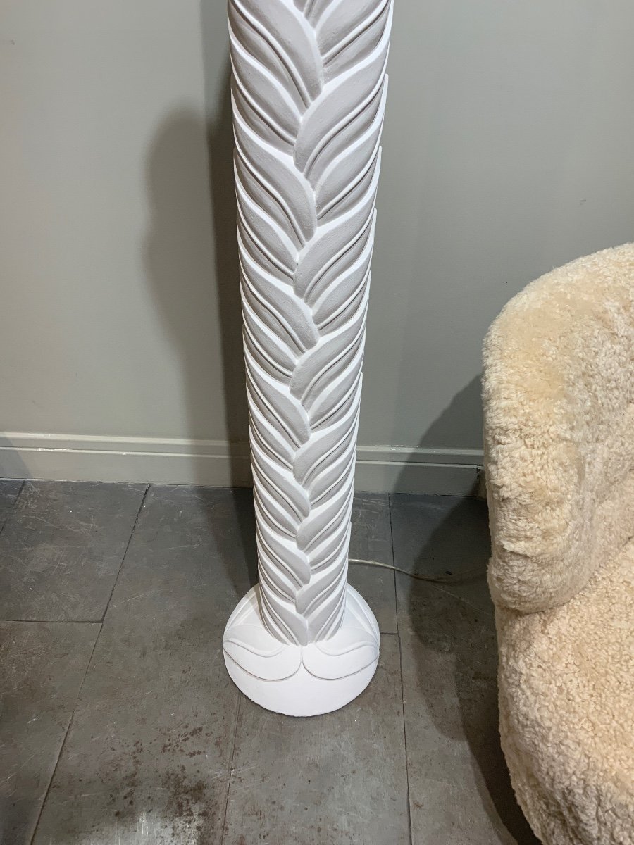 Plaster Floor Lamp Circa 1970'-photo-2