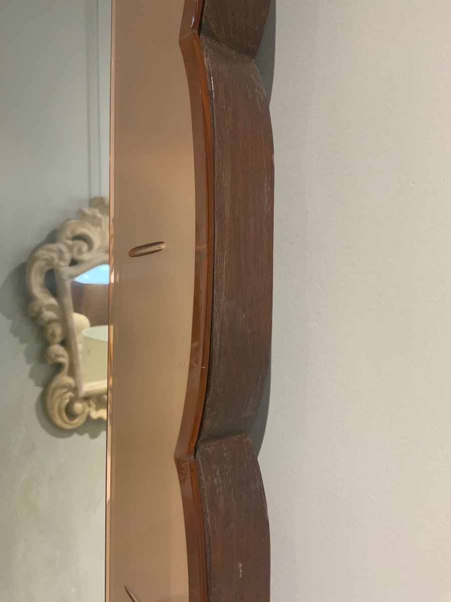 Italian Mirror By Cristal Art 1960-photo-2