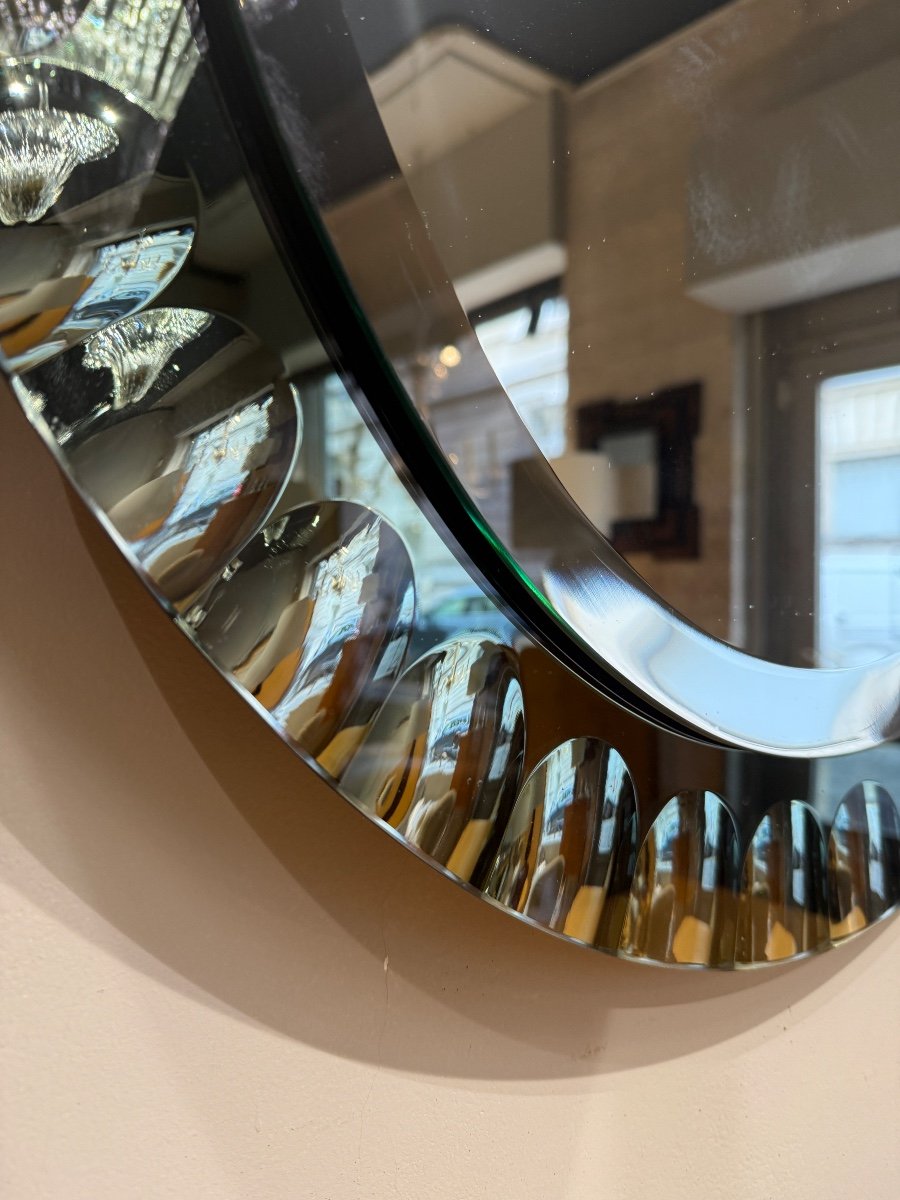 Miroir Par Cristal Art Italie 1960-photo-2