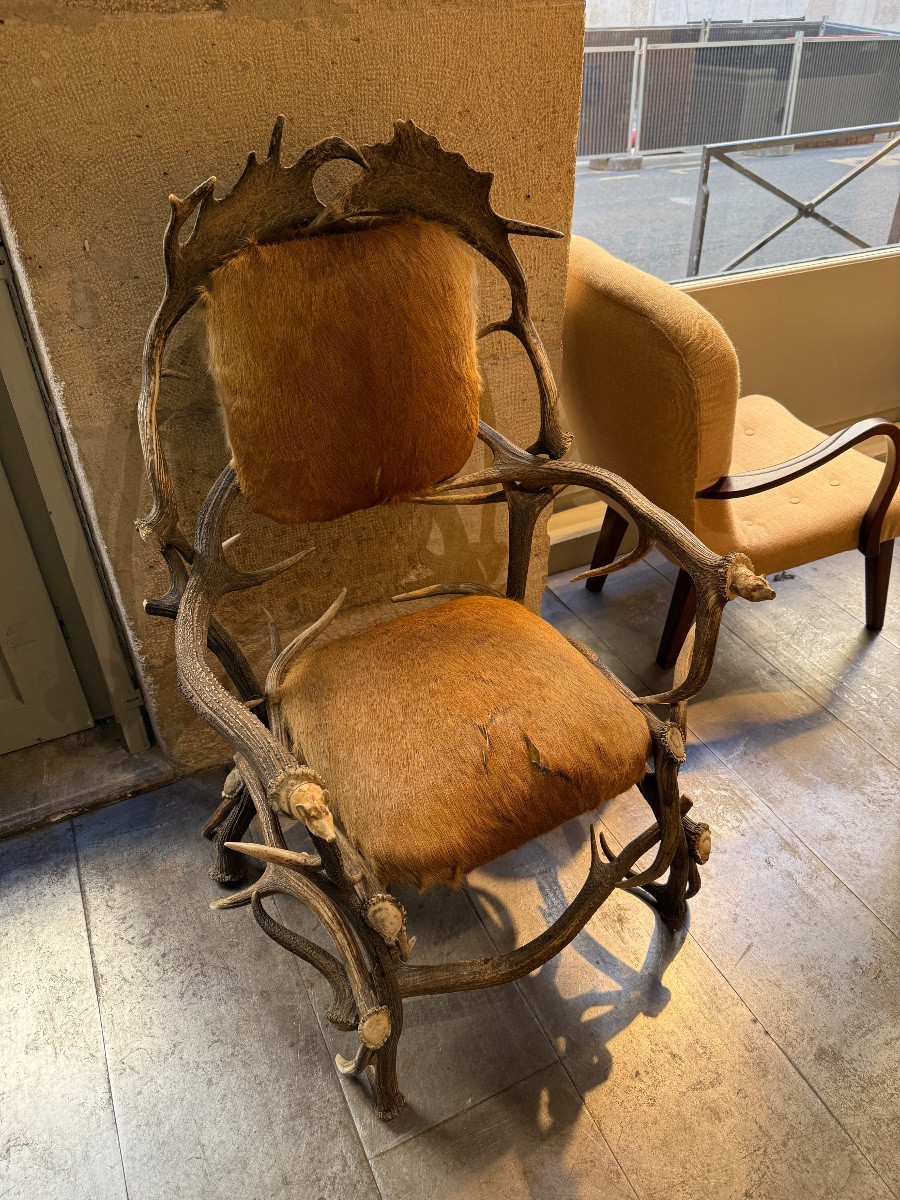 Fauteuil En Bois De Cerf 