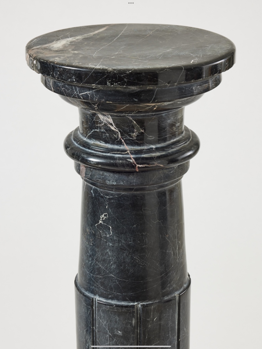 Paire de colonnes en marbre 19thc-photo-2