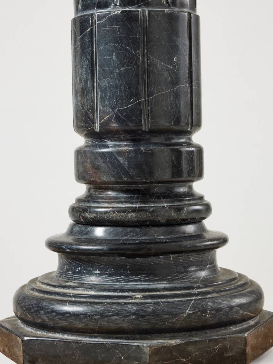 Paire de colonnes en marbre 19thc-photo-3