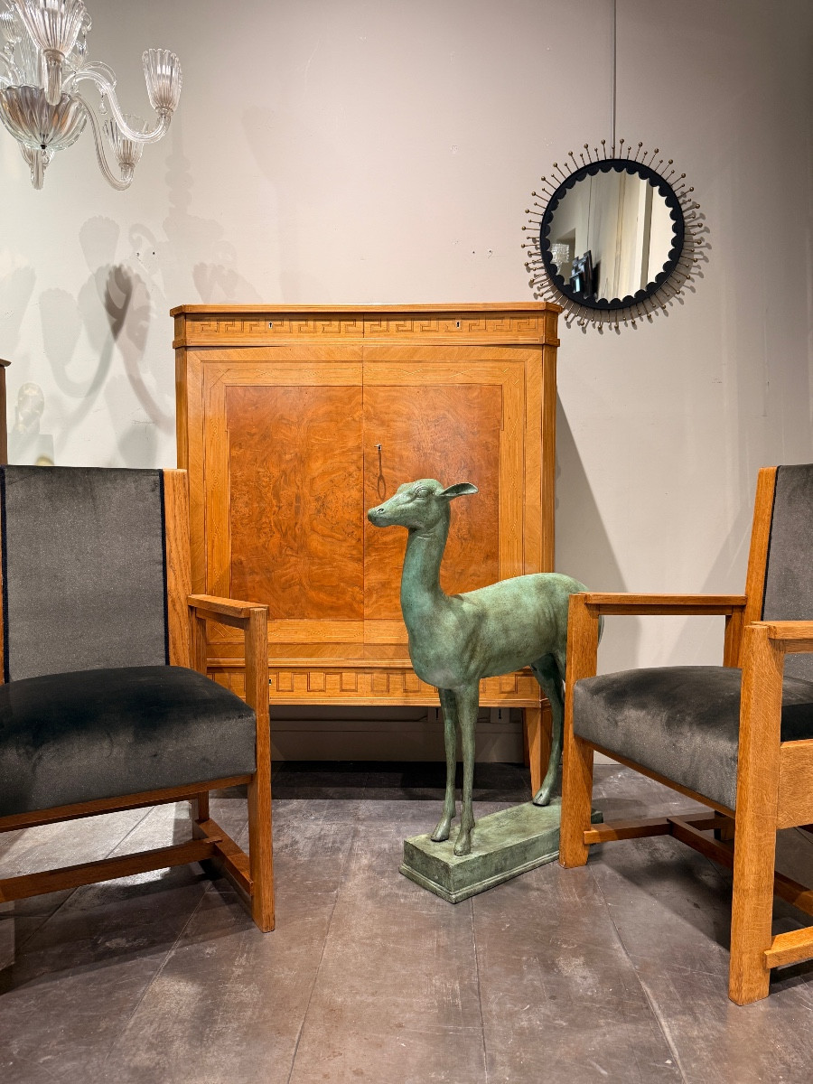 Cabinet suedois en marqueterie circa 1940