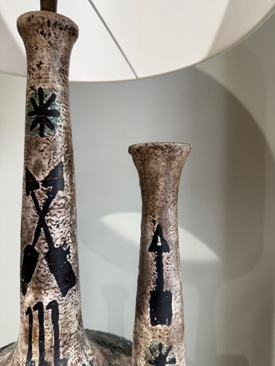 R Bluet Ceramic Lamps Circa 1950-photo-4