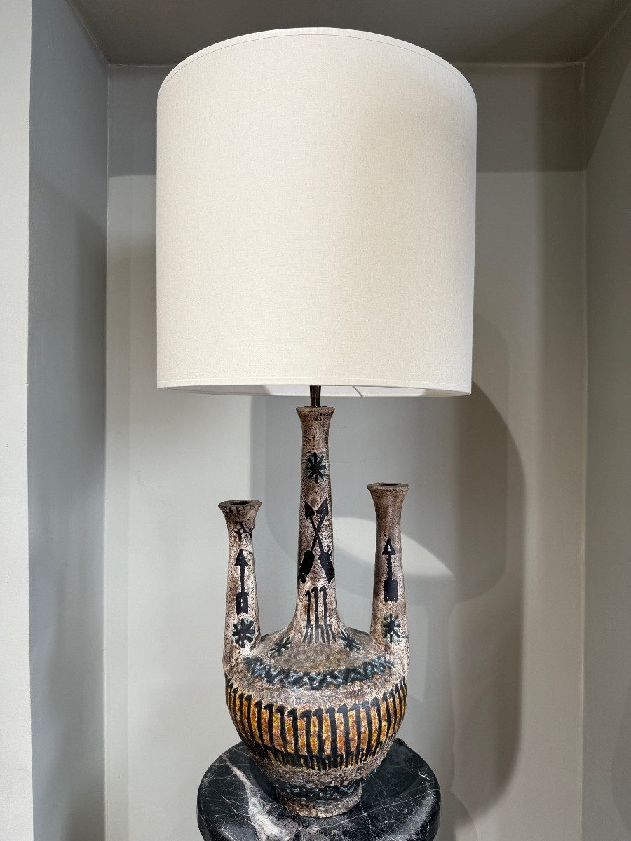 R Bluet Ceramic Lamps Circa 1950