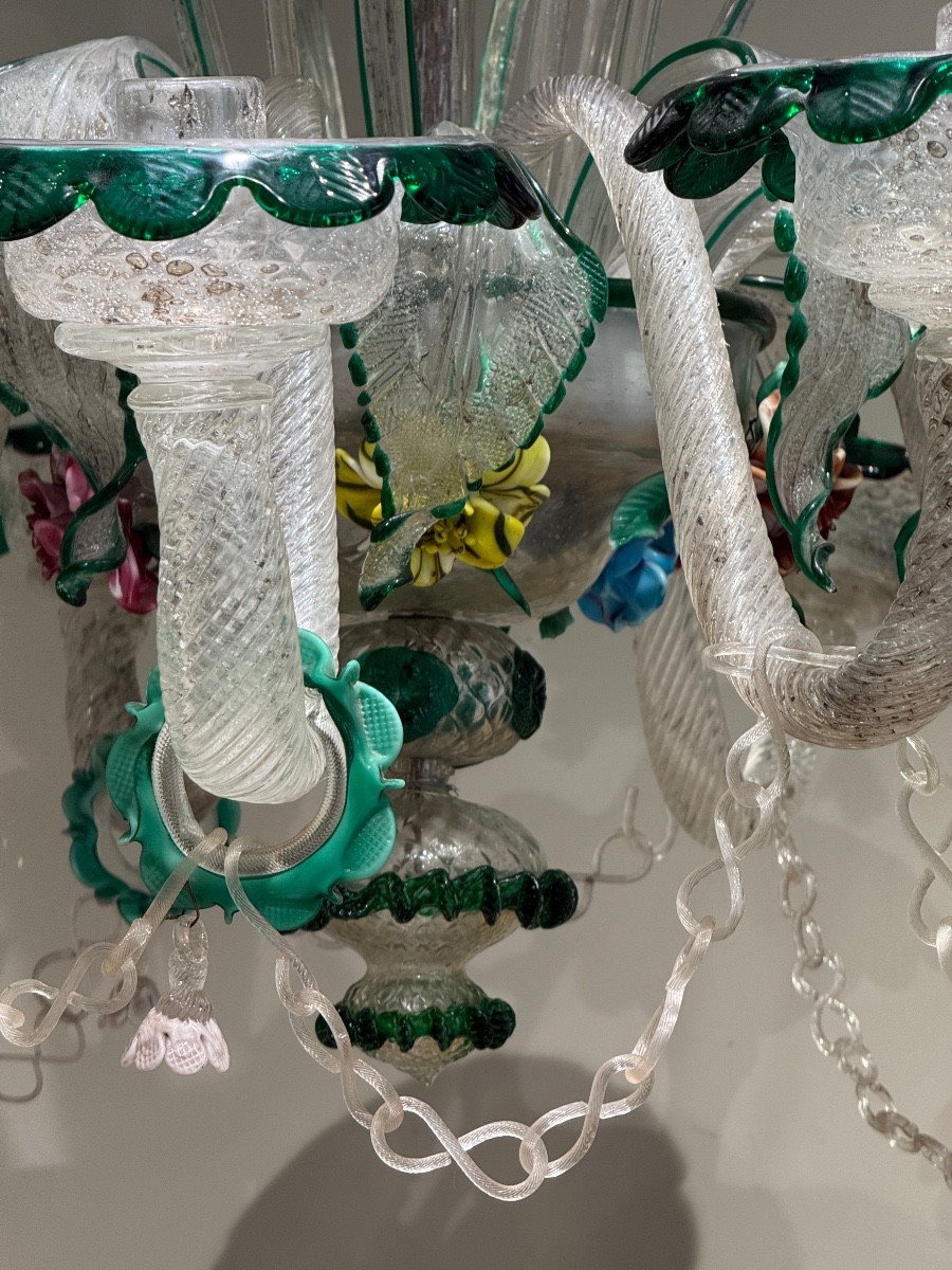 Grand Lustre Venise 19eme -photo-3