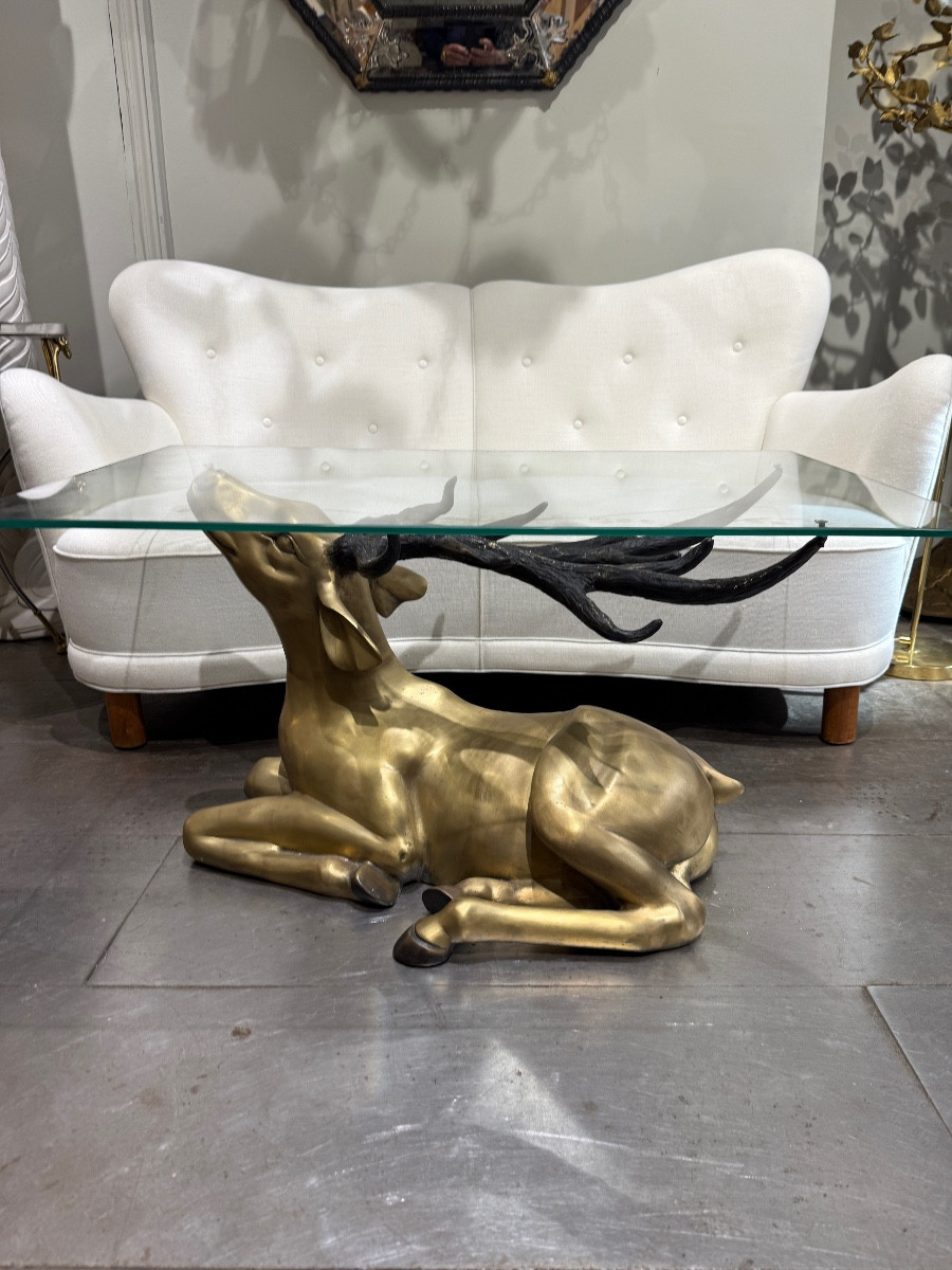 Deer Coffee Table Circa 1970