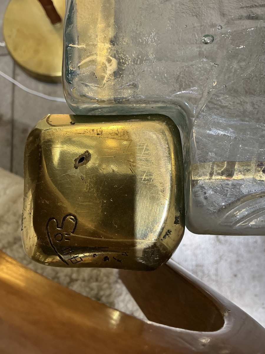 Bronze And Glass Coffee Table, 1988-photo-3