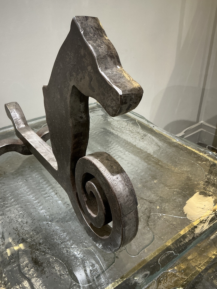 Paire de chenets circa 1940 -photo-3