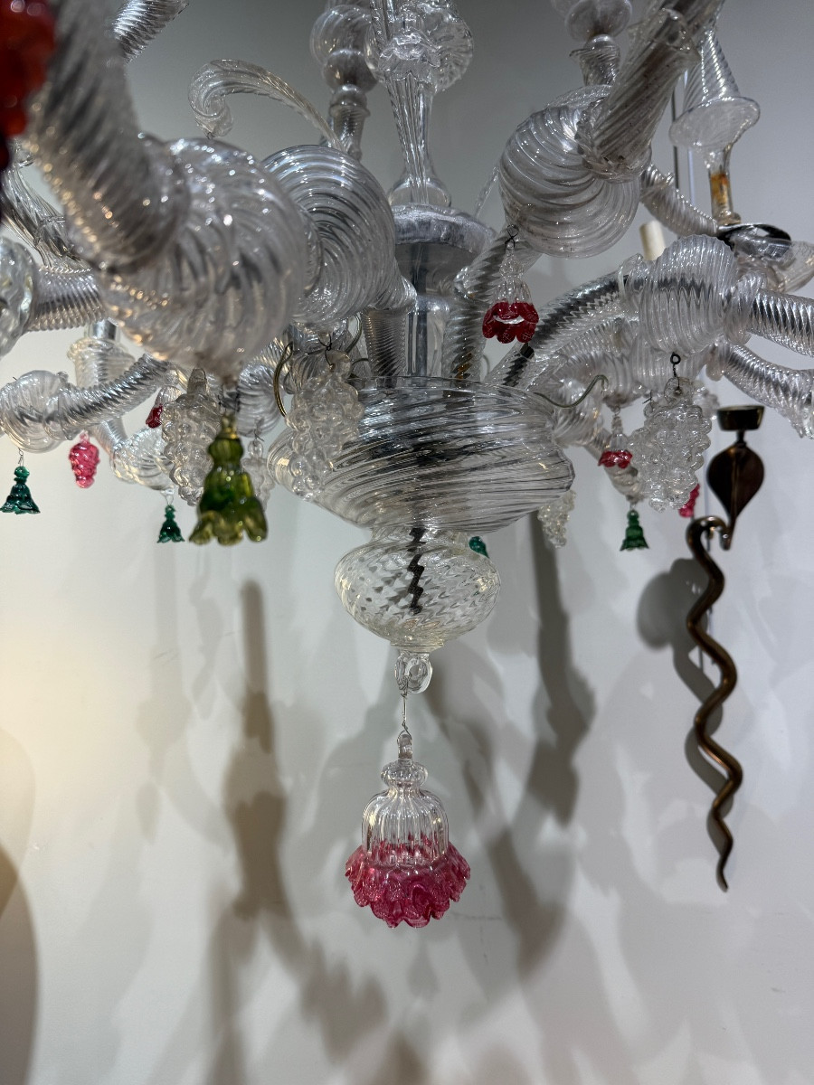 Murano Chandelier Circa 1880 -photo-4