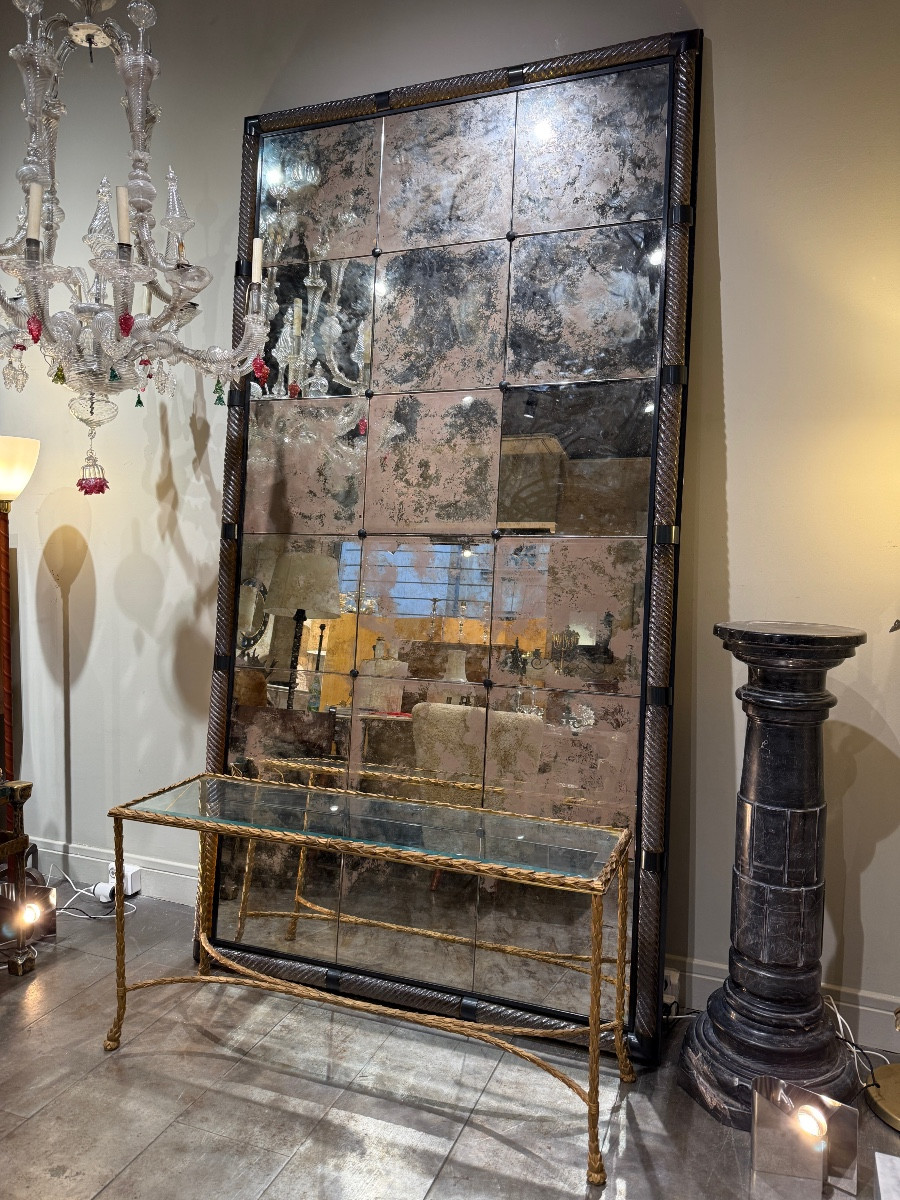 Important miroir en verre de Murano 