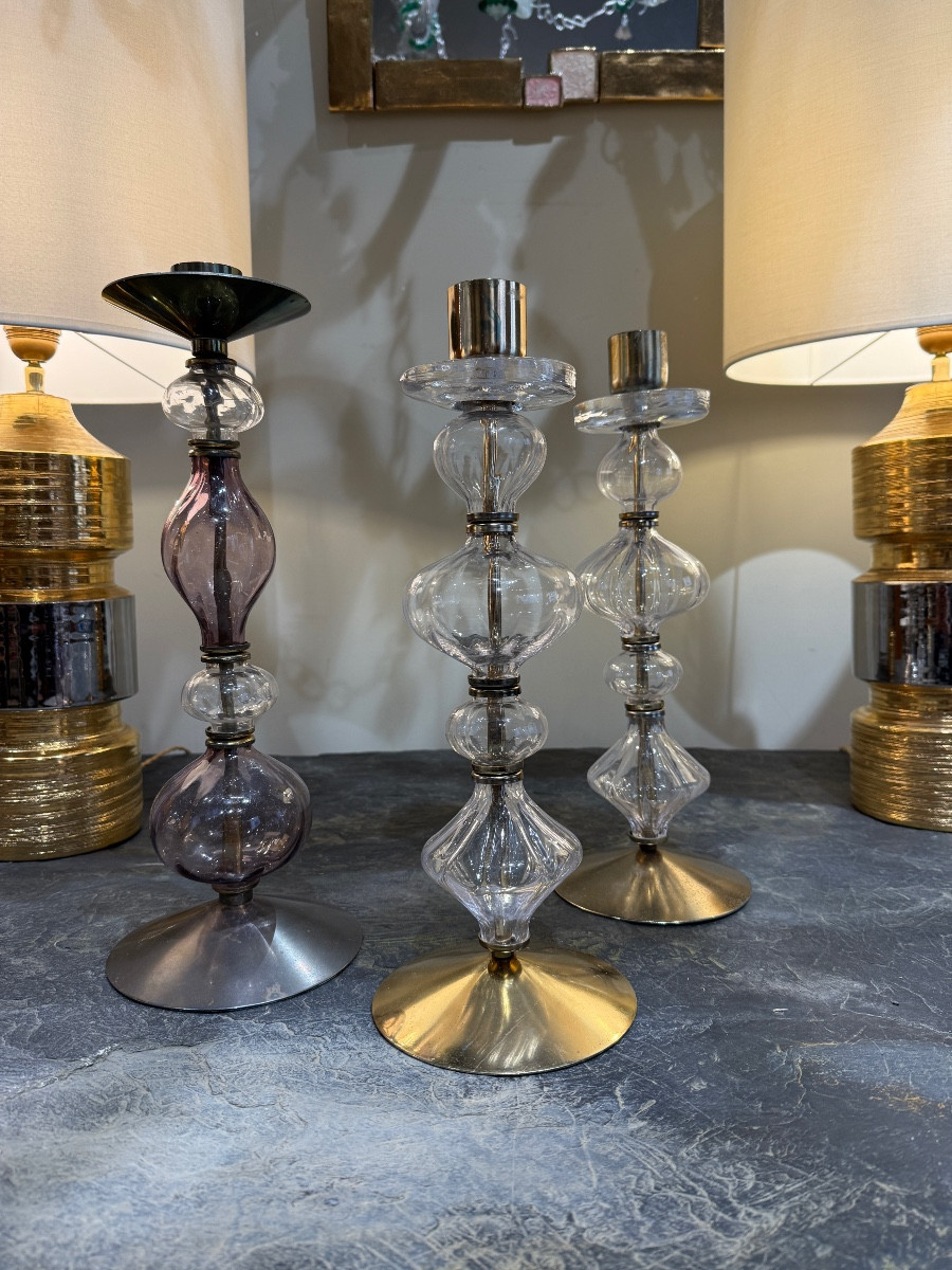 3 Erik Hoglund Candlesticks 