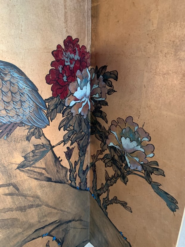 Paravent japonais circa 1920-photo-2