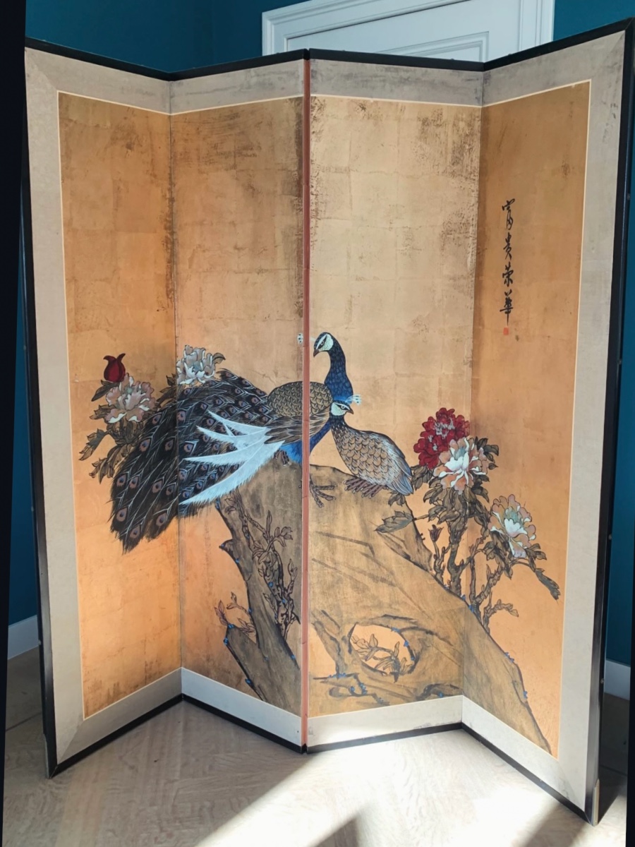 Paravent japonais circa 1920