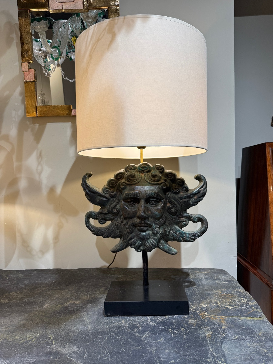 Bronze Lamp “poseidon” Circa 1970