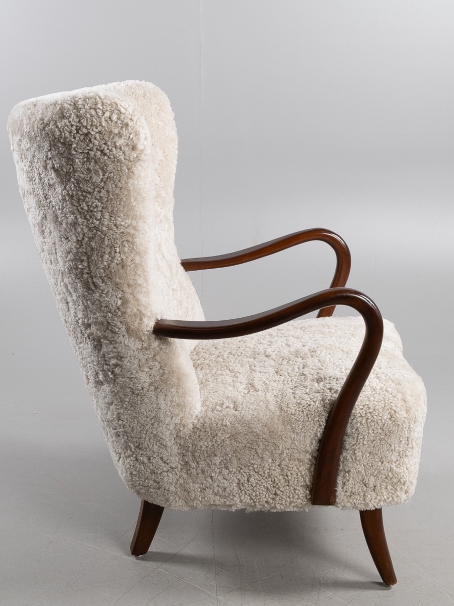 Paire de fauteuils Alfred Christensen Danemark 1940