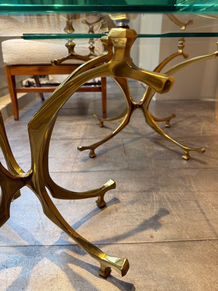 Paire de tables basses Willy Daro circa 1970-photo-2