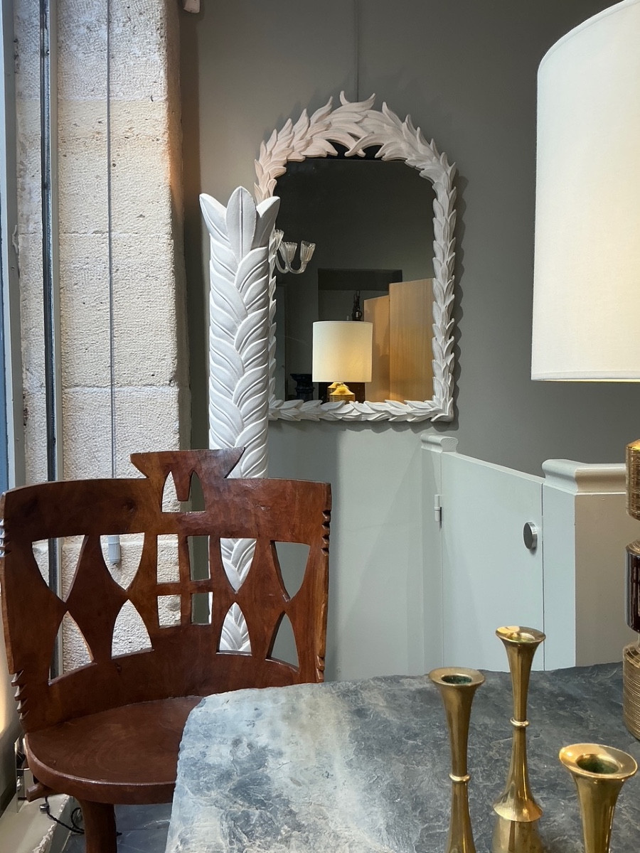 Miroir en plâtre circa 1970