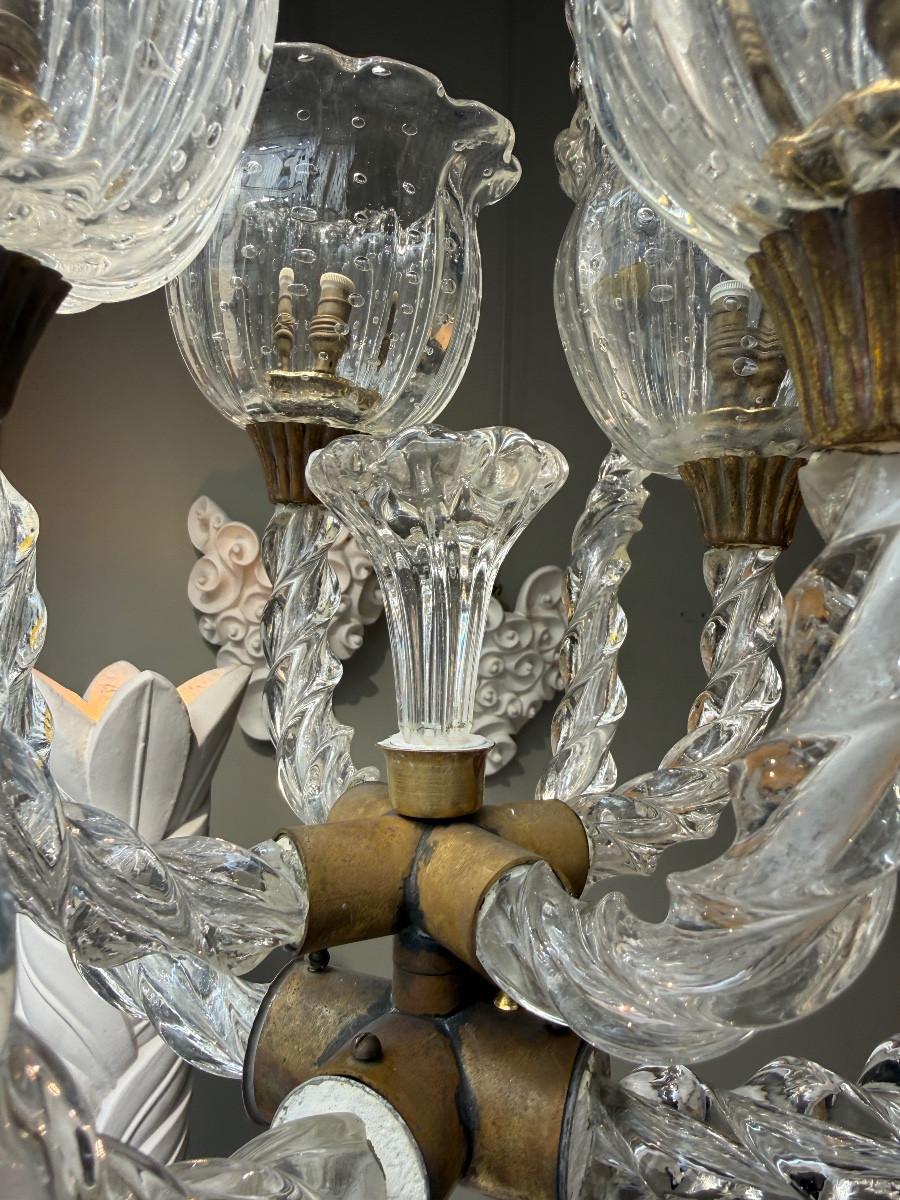 Barovier And Toso Murano Chandelier, 1940-photo-2
